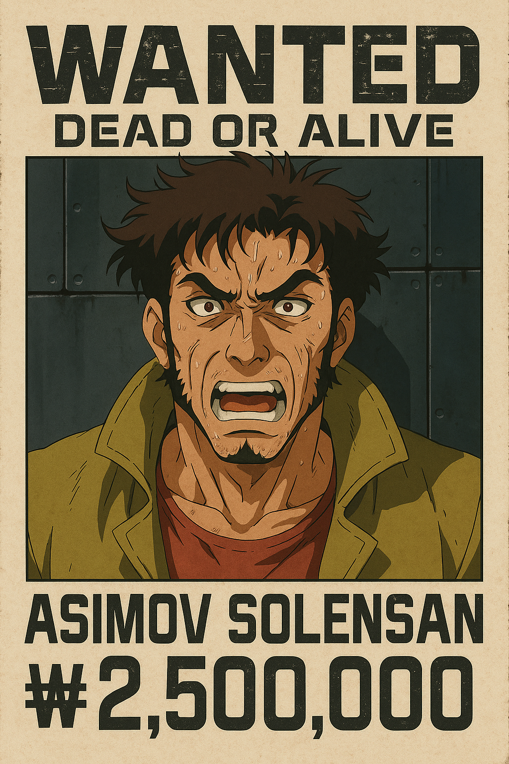 Asimov Solensan Wanted Poster
